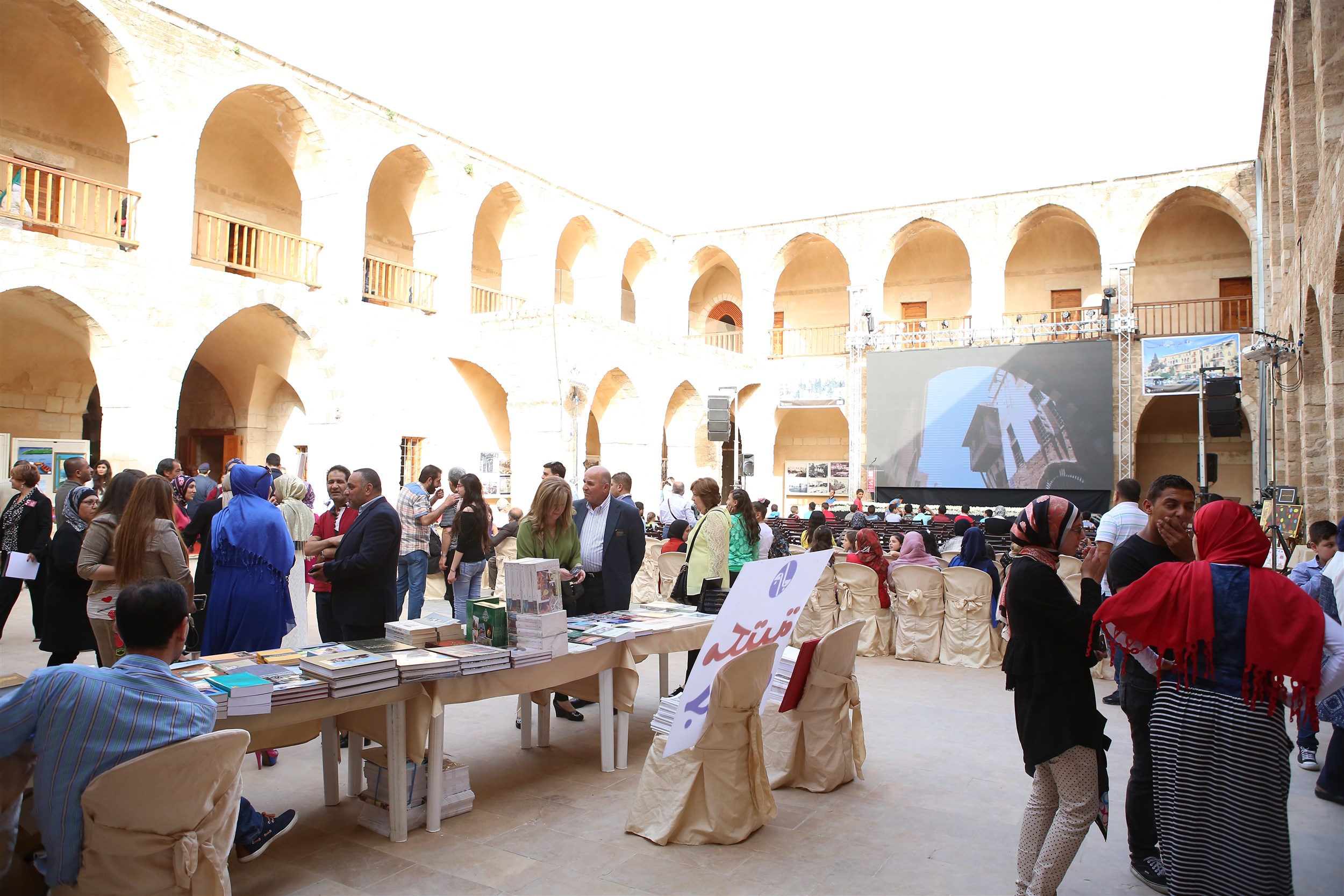 visitors engaged in various activities during the exhibition