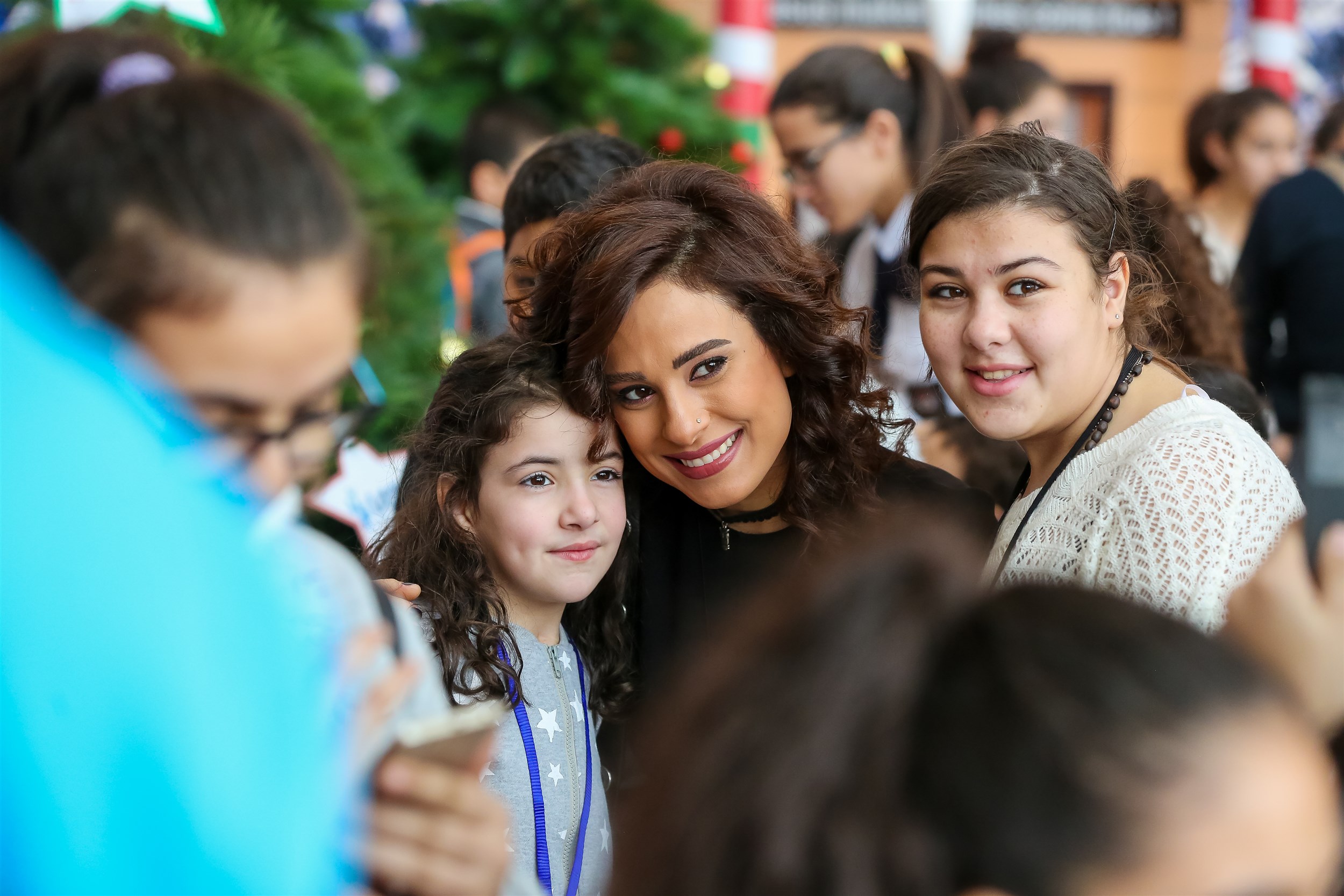 the lebanese actress andree nacouzi with our children