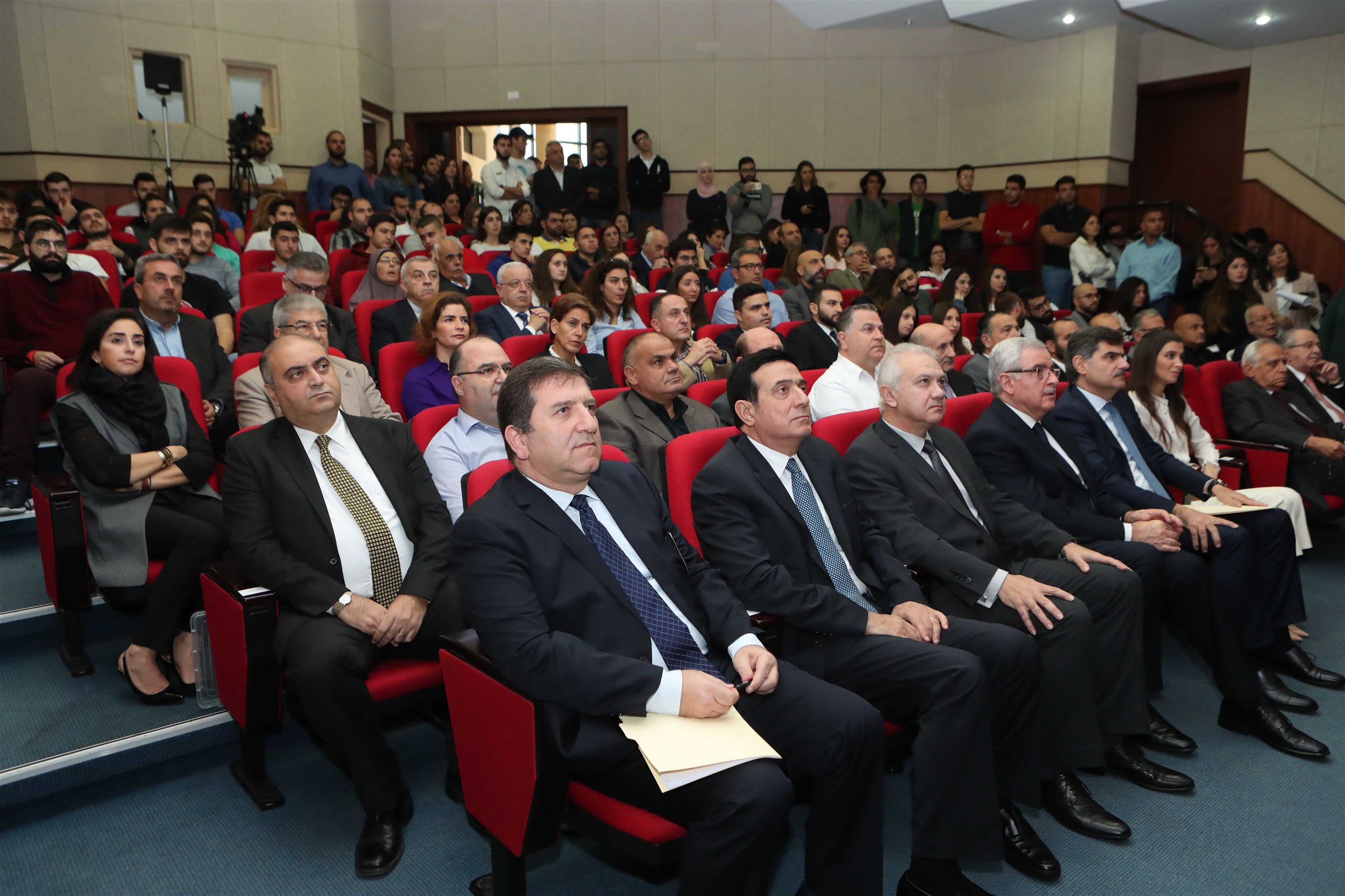 students,  faculty  members  and heads  of the  university of  balamand as well as  the media attended the main event that is rooted in mrs. inas al jarmakani’s strong support and belief in the power of education and perseverance.