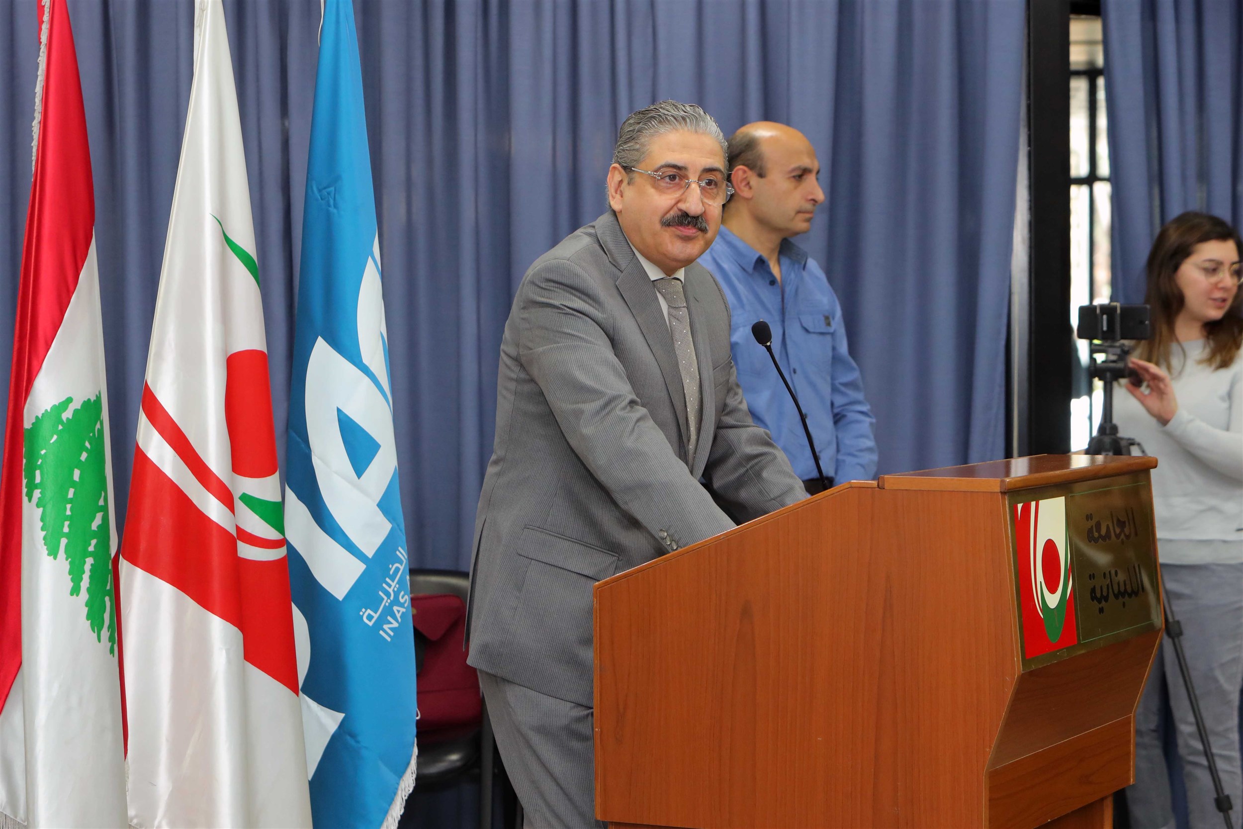 the president of the lebanese university professor fouad ayoub stating: “the initiatives taken by the brilliant science students, is undoubtedly one of the highest humanitarian works that surpass selfish reasons and personal gain. science is the way to expand our future horizons and reveal our potentials to be open for more”.